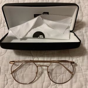 Gold glasses